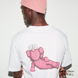 เสื้อยืดแขนสั้นคอกลมใหม่ เสื้อยืด แขนสั้น พิมพ์ลาย kaws (U--T) สําหรับผู้ชาย ผู้หญิง 467774Cotton 100%  [S-5XL]