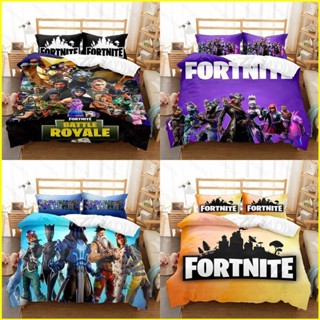 Yb3 FORTNITE ชุดเครื่องนอน ผ้าปูที่นอน ปลอกหมอน ผ้านวม สําหรับบ้าน ห้องนอน BY3