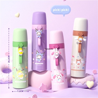 Sanrio ถ้วยเก็บความร้อนสแตนเลสลายการ์ตูนน่ารักถ้วยน้ำ HighValue สำหรับนักเรียนและผู้หญิงปิดผนึกและล็อคอุณหภูมิถ้วยเก็บความร้อน Highvalue ถ้วยน้ำนักเรียน mimay