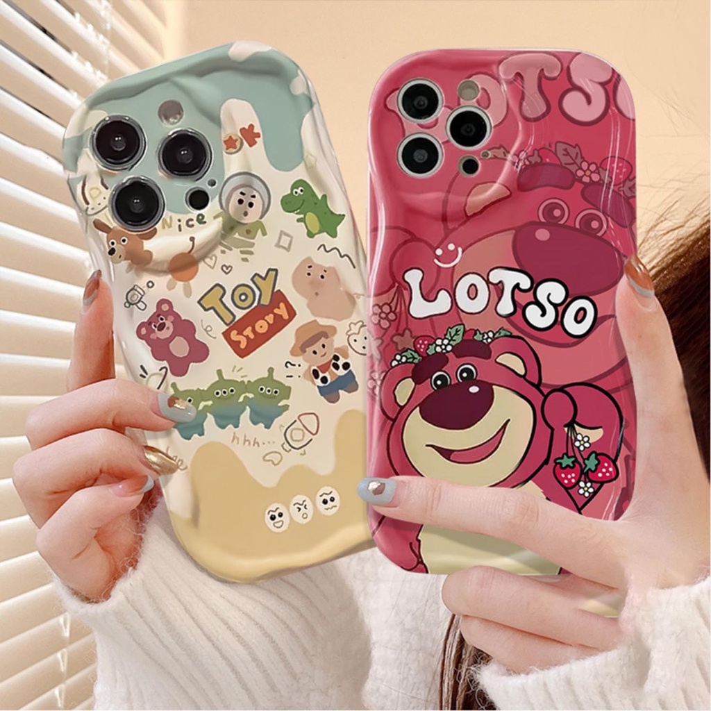 ใหม่! CASE LOTSO CURLY CARTOON REDMI NOTE 12 11 10 9 8 10C 10A 12C 9A 9C A1 A2 4G 5G POCO M3 M5S SU1