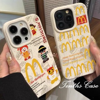 เคสโทรศัพท์มือถือ แบบนิ่ม ลายการ์ตูนโลโก้ M สําหรับ IPhone 15 14 13 12 11 Pro Max X XR Xs Max 8 7 Plus SE 2020