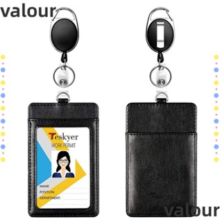 Valour สายคล้องบัตรผ่านบัตรรถบัส พับเก็บได้ สําหรับโรงเรียน สํานักงาน