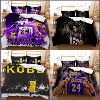 Sy2 Kobe Bryant 3in1 ชุดเครื่องนอน ผ้าปูที่นอน ผ้าห่ม ผ้านวม ซักทําความสะอาดได้ ใส่สบาย สําหรับบ้าน YS2