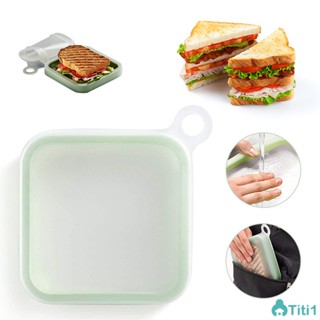 แซนวิช Toast Bento เก็บอาหารกลางแจ้ง Toast Bento กล่องนักเรียน Office Worker กล่องอาหารกลางวันซิลิโคน TH1