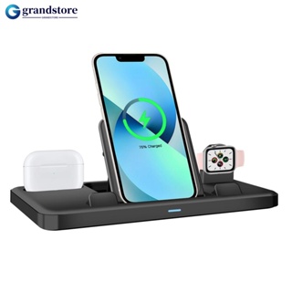 Grandstore 3 IN 1 แท่นชาร์จ Type-c แบบพกพา สําหรับ Apple iPhone Airpods Watch R2Y6 5V 3A 9V 2A