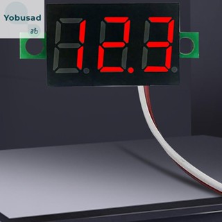 [Yobusad.th] โวลต์มิเตอร์วัดแรงดันไฟฟ้า DC 0.28 นิ้ว 2 สาย