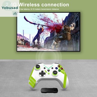 [Yobusad.th] เกมแพดไร้สาย 2.4G สั่นสะเทือน สําหรับ Xbox One PC Windows 10 8 7