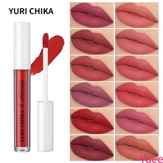 Yuri Water Tint Lip Glaze 12 สีกันน้ำ Long Lasting Matte Liquid Lip Gloss ลิปสติก yuee