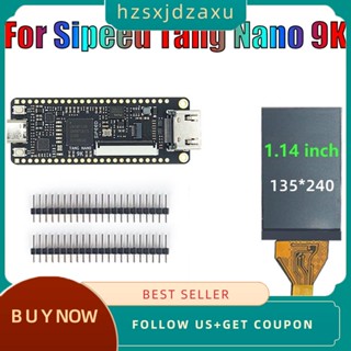 【hzsxjdzaxu】บอร์ดทดลอง Sipeed Tang Nano 9K FPGA และชุดหน้าจอ 1.14 นิ้ว GOWIN GW1NR-9 RISC-V HD พร้อมสายเคเบิล Type C