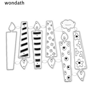 Wonda แม่พิมพ์ตัดเทียน โลหะ สีเงิน DIY 7 ชิ้น ต่อชุด