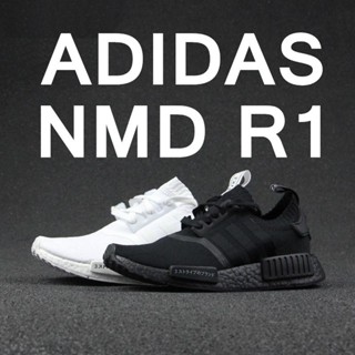 [พร้อมส่ง] Nmd R1 PRIMEKNIT รองเท้าวิ่ง สีดํา สีขาว สไตล์ญี่ปุ่น