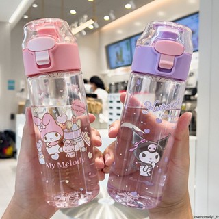 น่ารักถ้วยน้ำฤดูร้อนถ้วยพลาสติกสำหรับนักเรียนทนต่ออุณหภูมิสูง 550ml ถ้วยน้ำ Sanrio ความจุขนาดใหญ่ถ้วย Tritan ดูดี