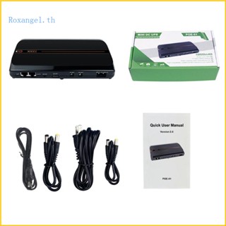 Rox พาวเวอร์ซัพพลายฉุกเฉิน แบบพกพา 12V UPS สําหรับระบบไฟฉุกเฉิน