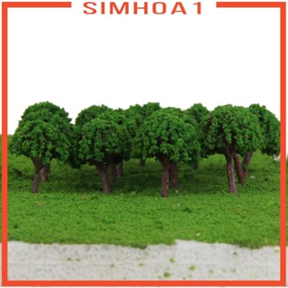 [Simhoa1] โมเดลต้นไม้ สีเขียวอ่อน สเกล T 1:500 50 ชิ้น