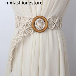 Mxfashione เข็มขัดเชือกถัก สไตล์ย้อนยุค เข้ากับทุกการแต่งกาย สําหรับชายหาด DIY