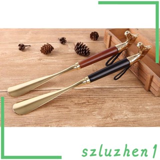 [Szluzhen1] หัวม้า ด้ามจับไม้อัลลอย ยาว 32 ซม. 2.6 นิ้ว สีดํา