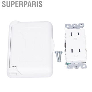 Superparis Outdoor Power Outlet  Weatherproof Socket Good Insulation 15A 125VAC Multifunctional for RVs Campers Travel Trailers