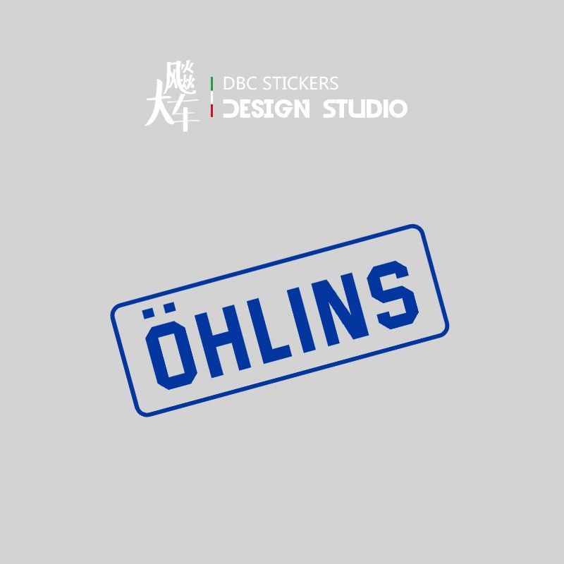 สติกเกอร์ Olins ohlins Shock Absorber กันน้ํา สําหรับติดตกแต่งรถจักรยานยนต์ 09