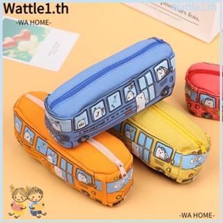 Wttle กระเป๋าดินสอ ผ้าแคนวาส ลายการ์ตูนสัตว์ แบบสร้างสรรค์ สําหรับนักเรียน