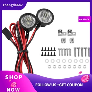 【พร้อมส่ง】ไฟหน้า Led สําหรับรถไต่หินบังคับ 1/10 TRX4 TRX6 Axial SCX10 90046 Wraith RR10 VS4-10 2 ชิ้น