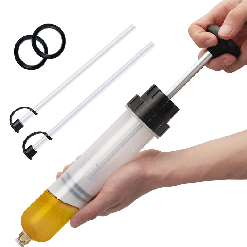 New Car Brake Fluid Oil Extractor Auto Oil Change Syringe with Hose Manual Fuel Suction & Filler Flu