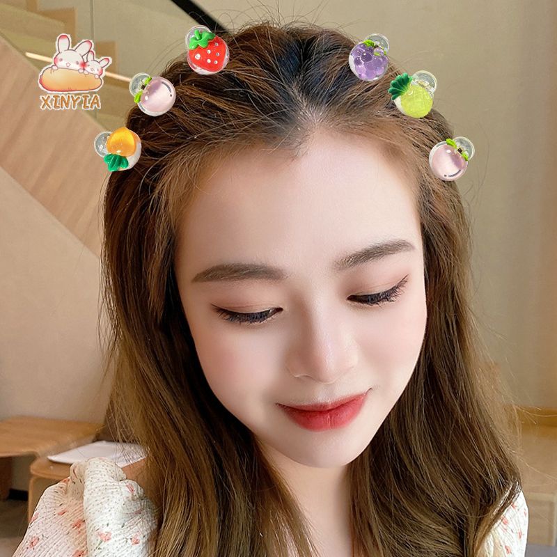 【XINYIA】กิ๊บติดผม รูปการ์ตูนหมี ผลไม้น่ารัก ขนาดเล็ก เครื่องประดับผม 2024