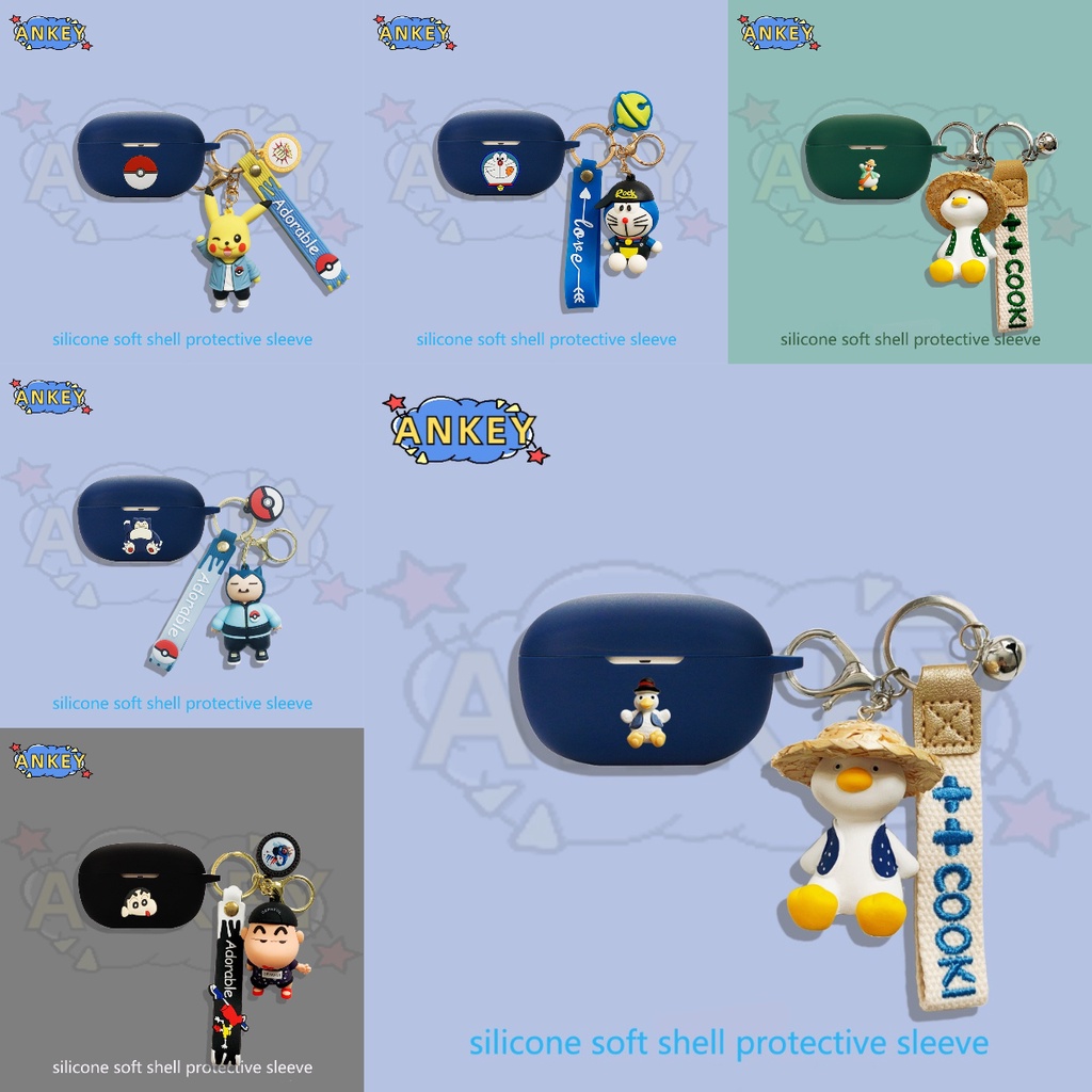 เคสหูฟังซิลิโคนนิ่ม แบบป้องกัน ลายเป็ดน่ารัก สําหรับ Edifier Minibuds Xemal X3 X2 X2S Fitpods TWS300