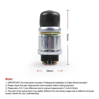 PEACEPIGEO สวิตช์ปุ่มกด, กันน้ํา 50A 12V, สวิตช์สตาร์ทเครื่องยนต์แตรสวิตช์ติดตามเรือรถยนต์