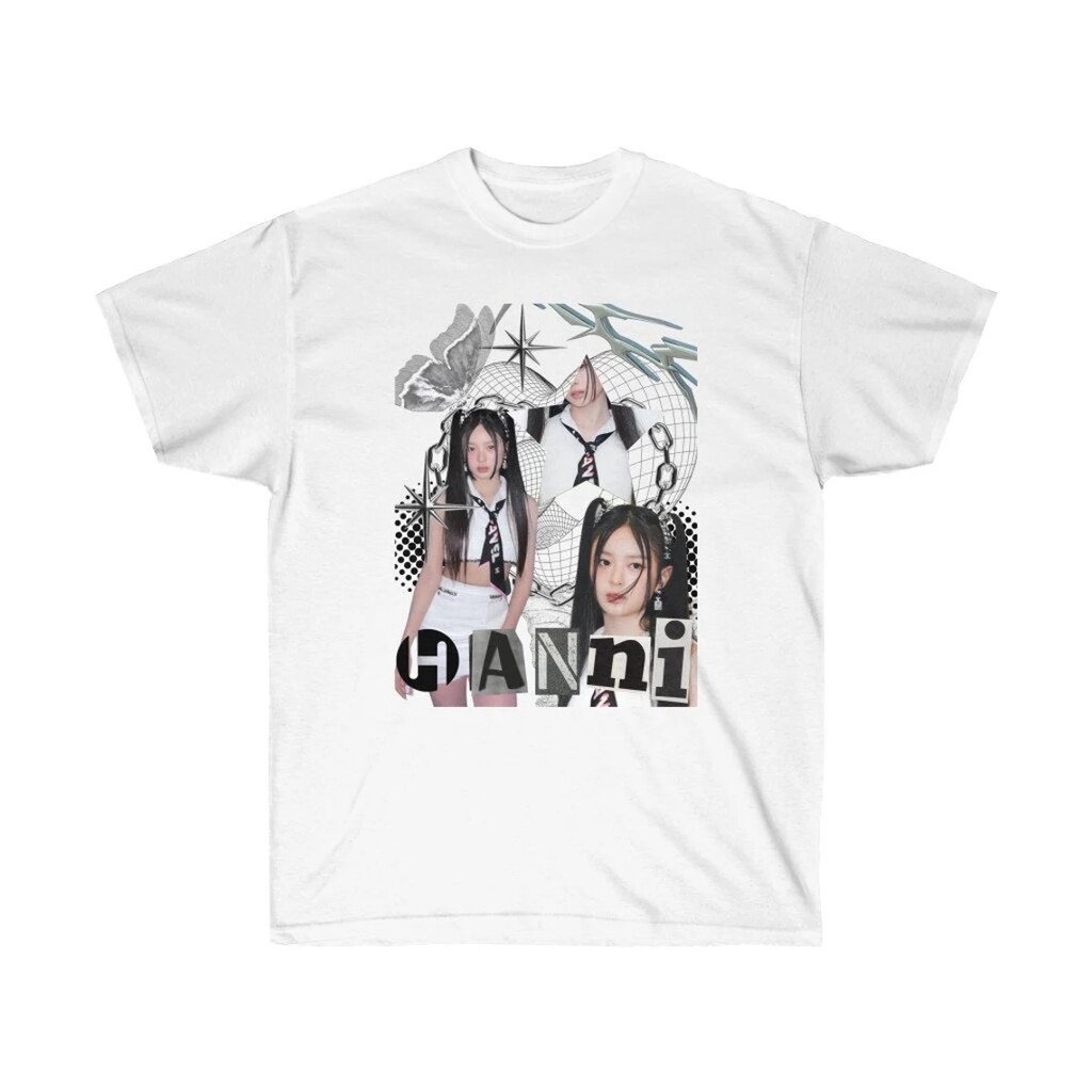 ดีมาก ข้อเสนอพิเศษ เสื้อยืดโอเวอร์ไซส์ NWJEANS Hanni kpop | newjeans kpop สินค้า | newjeans hyerin \