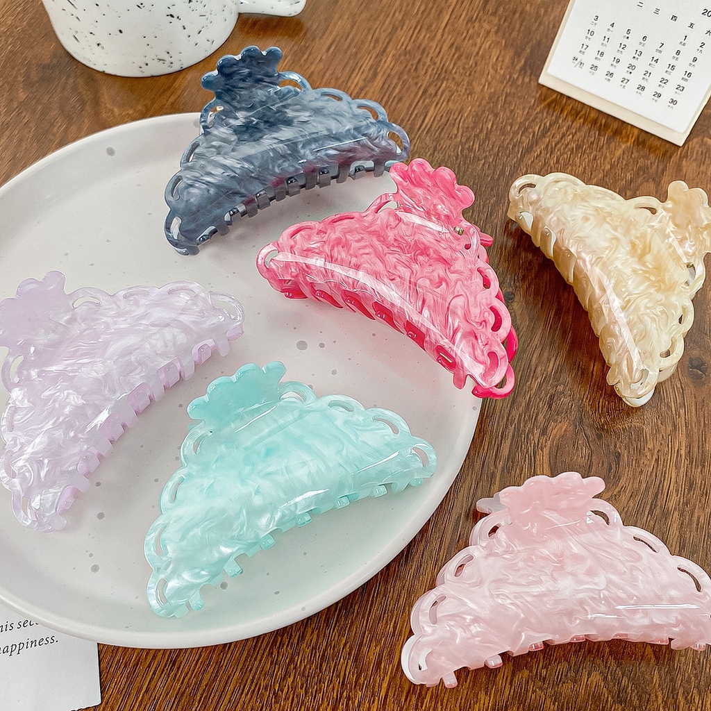 กิ๊บติดผม รูปฉลาม ประดับลูกไม้ ขนาดใหญ่ เครื่องประดับ สําหรับผู้หญิง