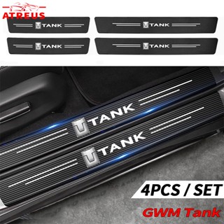 4/8 ชิ้น GWM Tank 300 HEV สติกเกอร์คาร์บอนไฟเบอร์ ป้องกันรอย…