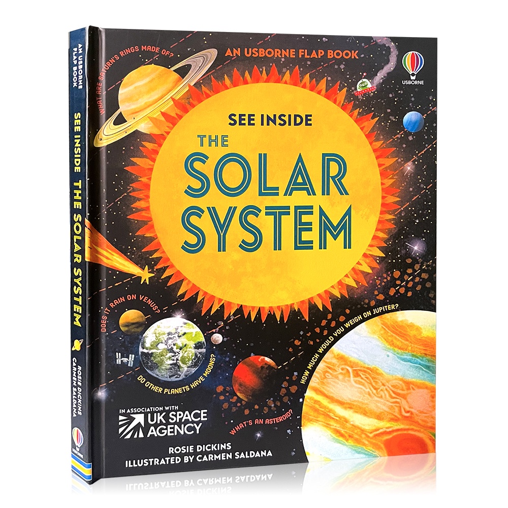 Usborne See inside The Solar System 3D Flap Popular Science Educational Book English Reading Book for Children