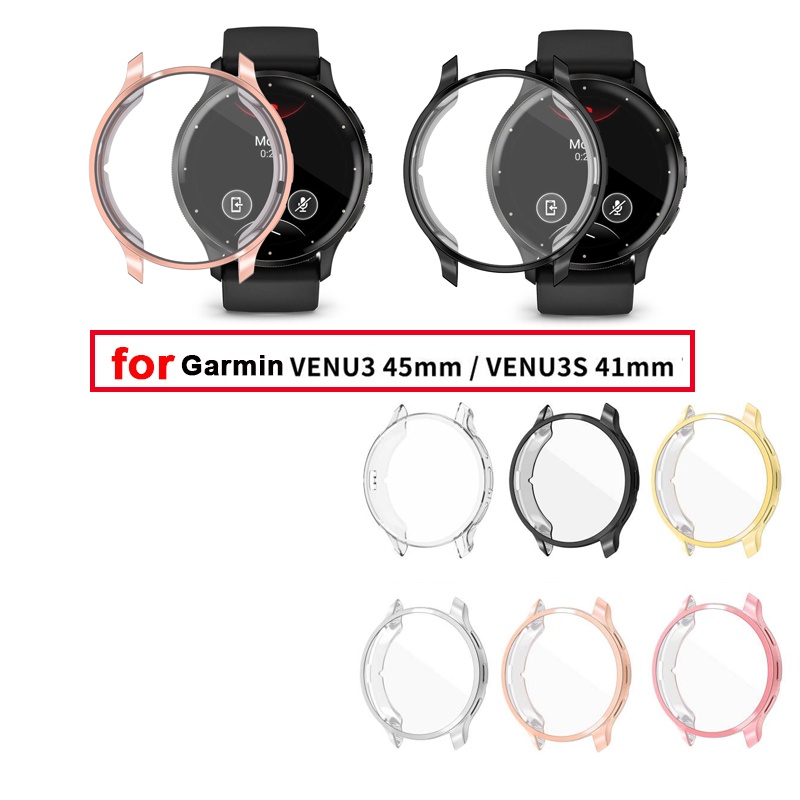 เคสชุบไฟฟ้า TPU สําหรับ Garmin Venu 3 45 มม. 3s 41 มม.