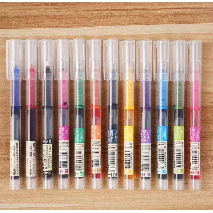 ปากกาเจล Roller 9สี แบบปลอก หมึกเจล Xuanma Shi คุณภาพอย่างดี เขียนลื่น หมึกเข้ม ปากกา