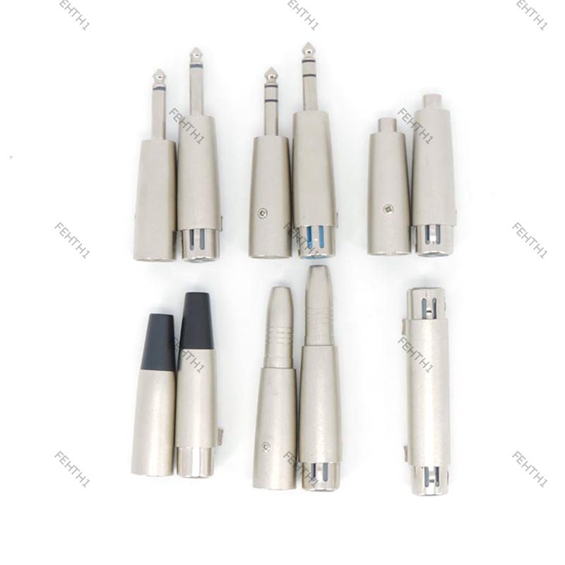 อะแดปเตอร์แปลงเสียงไมโครโฟน โลหะ 3pin XLR ตัวผู้ ตัวเมีย เป็น 1/4 นิ้ว 6.35 มม. 6.5 โมโน RCA ตัวผู้ ตัวเมีย F1TH 1 ชิ้น