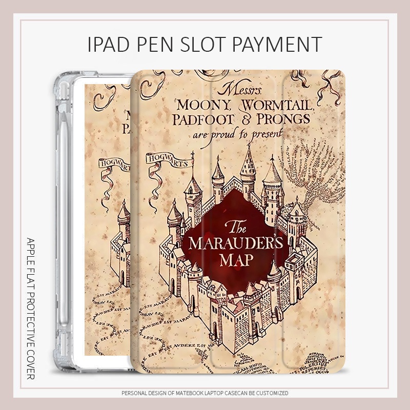 เคส ลายแฮร์รี่พอตเตอร์ พร้อมช่องใส่ปากกา สําหรับ ipad mini 4 5 6 ipad air 1 2 3 4 5 ipad pro 11 2022 gen10 10.2 gen 7 8 9 air7 gen11 mini7