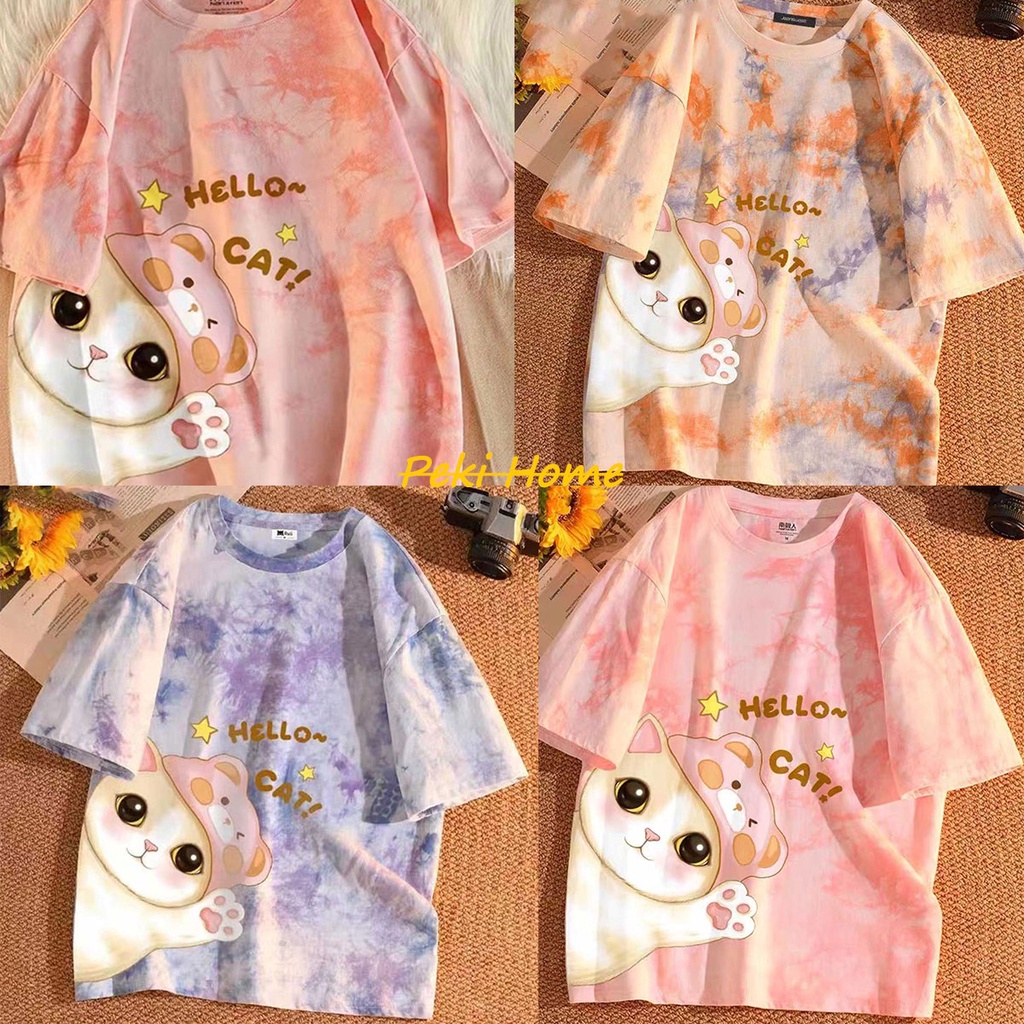 เสื้อยืดหลวมเเฟชั่นสไตล์เกาหลี เเฟชั่น สำหรับสาวๆ