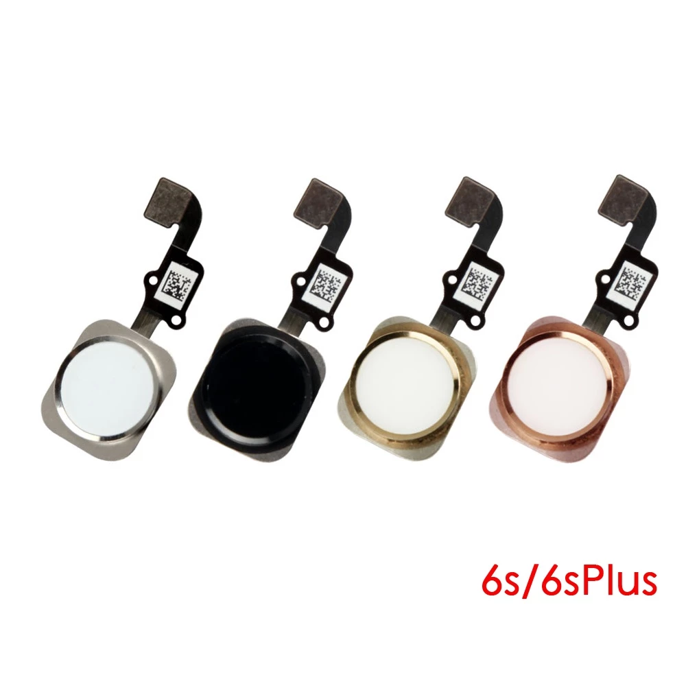 ปุ่มโฮม พร้อมสายแพ แบบเปลี่ยน สําหรับ iPhone 6 6P 6s Plus สีดํา ขาว ทอง thumbnail 4