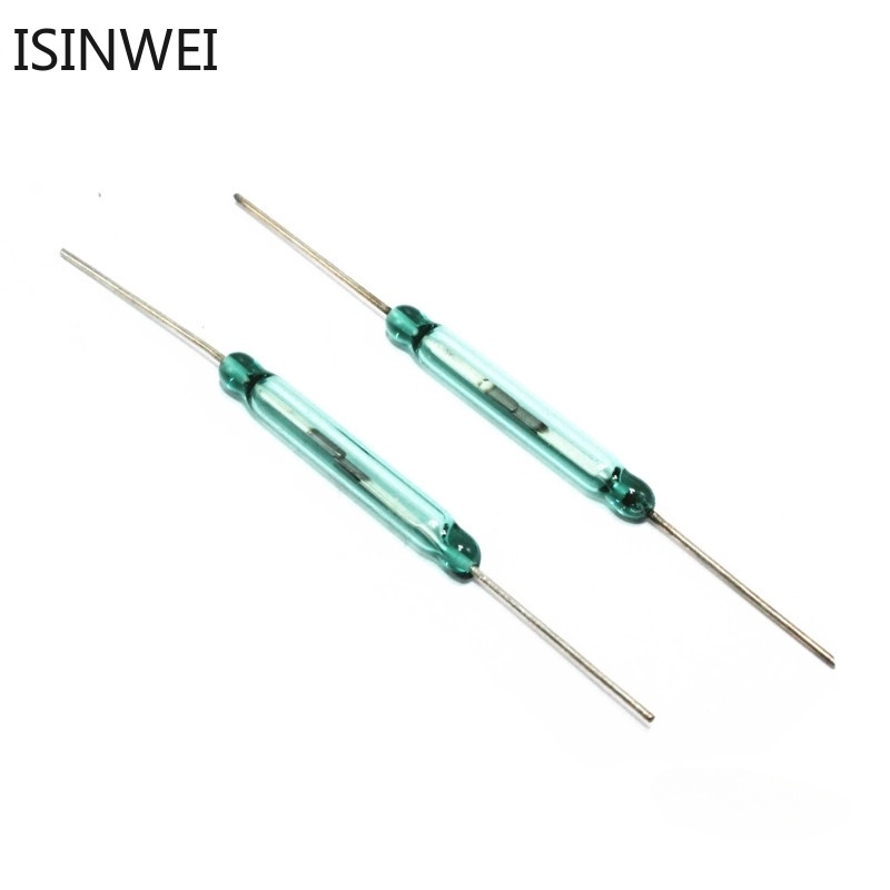 5 ชิ้น / 10 ชิ้น 4x28 มม. รีดสวิตช์เซนเซอร์ ปกติเปิด DIY แม่เหล็กรีดสวิทช์อิเล็กทรอนิกส์ ไม่มี 4 * 28 มม.