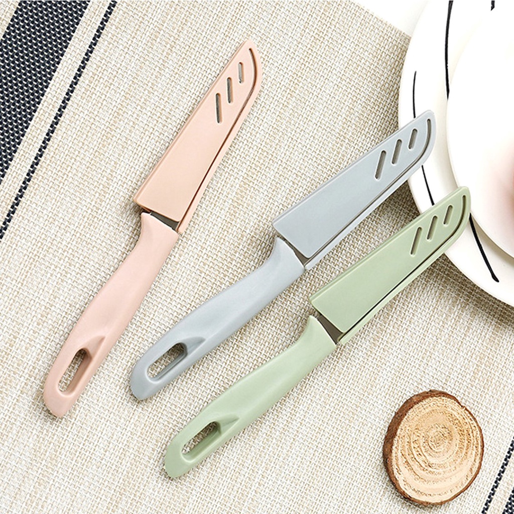 มีด มีดปอกผลไม้ มีดเล็ก มีสแตนเลส มีดหั่น มีดทำครัว มีดพกพา มีดหลากสี Fruit Knife - รูปที่ 7