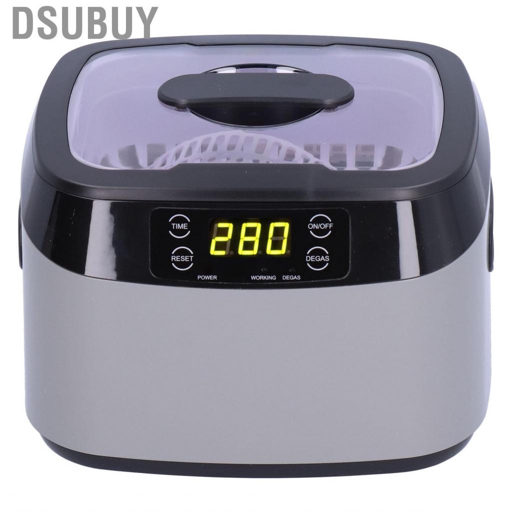 Dsubuy Ultrasonic Cleaner Electronic Touch Sensing EU Plug Home Supplies Timer Washing Machine for Jewelries  Rings