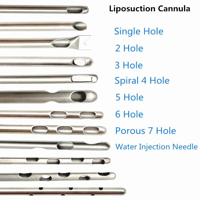 Liposuction Cannulas Mixed Multifunctional Fat Harvesting Cannula Porous Planer Needle Cannula Incis