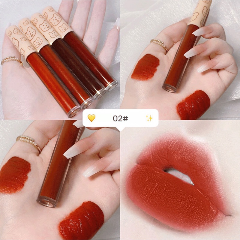 Nyxkiss เซต 4 ชิ้น ลิปสติกเนื้อแมตต์ เนื้อกํามะหยี่ ชุ่มชื้น ริมฝีปากใน 4 สี ไม่ติด (พร้อมส่ง ขายปลีก) - รูปที่ 3