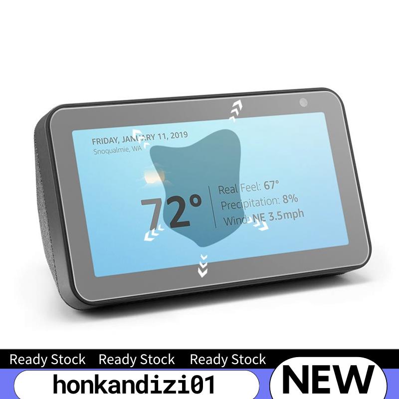 กระจกกันรอยหน้าจอสําหรับ Echo Show 5 ฟิล์มกันรอยหน้าจอแบบใสกระจกนิรภัย