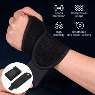 สายรัดข้อมือ แบบนุ่ม ปรับได้ สําหรับยิม กีฬา สายรัดข้อมือ ป้…