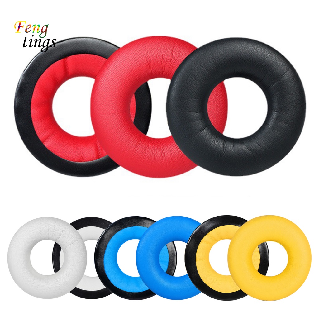 [Ft] ฟองน้ําครอบหูฟัง หนังเทียม กันลื่น กันเสียงรบกวน สําหรับ Sennheiser HD25-1II HD25 HD25SP 25SP-II 1 คู่