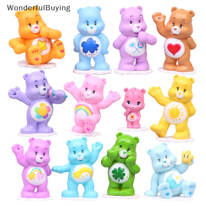 Wbth ของเล่นกล่องสุ่ม การ์ตูนอนิเมะ Kawaii Love Bears น่ารัก แฮนด์เมด