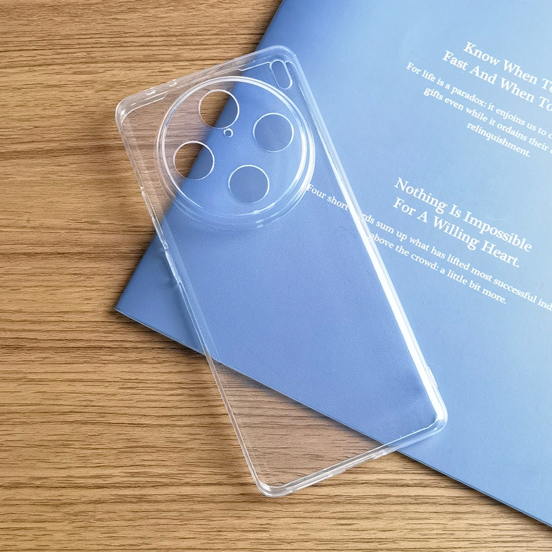 สําหรับ vivo X100 Pro X100Pro 5G คริสตัล บาง ใส นิ่ม TPU เคสด้านหลัง ป้องกัน ผิว กล้อง เคสป้องกัน