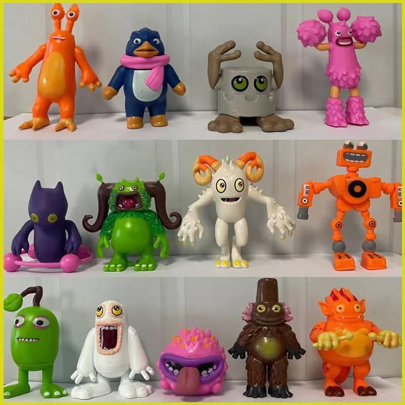 Bh1 ฟิกเกอร์ My Singing Monsters Ghazt Noggin Mammott Pango Furcorn Maw Drumpler PomPom ของเล่นสําหร