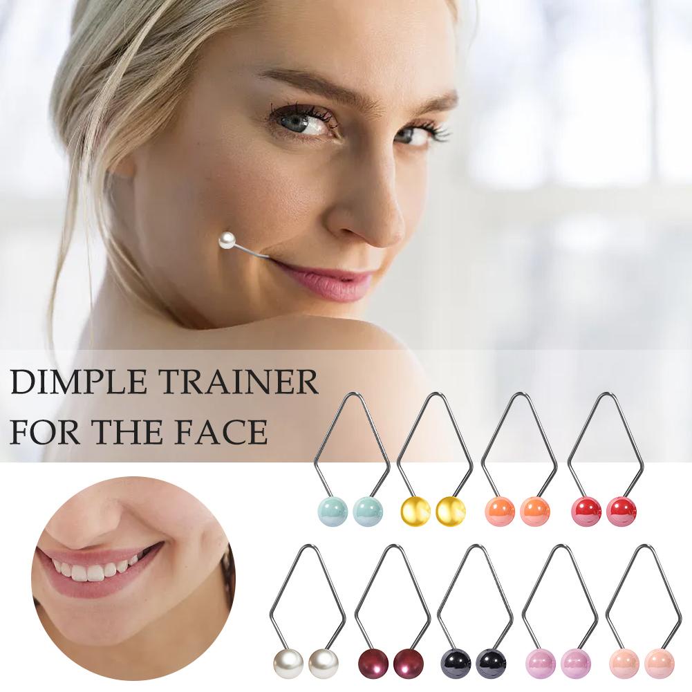 Dimple Trainer เครื่องทำลักยิ้ม เทรนเนอร์ลักยิ้มสำหรับใบหน้า อุปกรณ์ฝึกใบหน้า สวมใส่ง่าย 2 ชิ้น